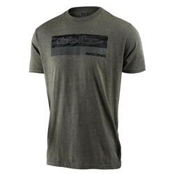 Racing Block Fade T-Shirt - Sage Black Heather - Grijs/Zwart