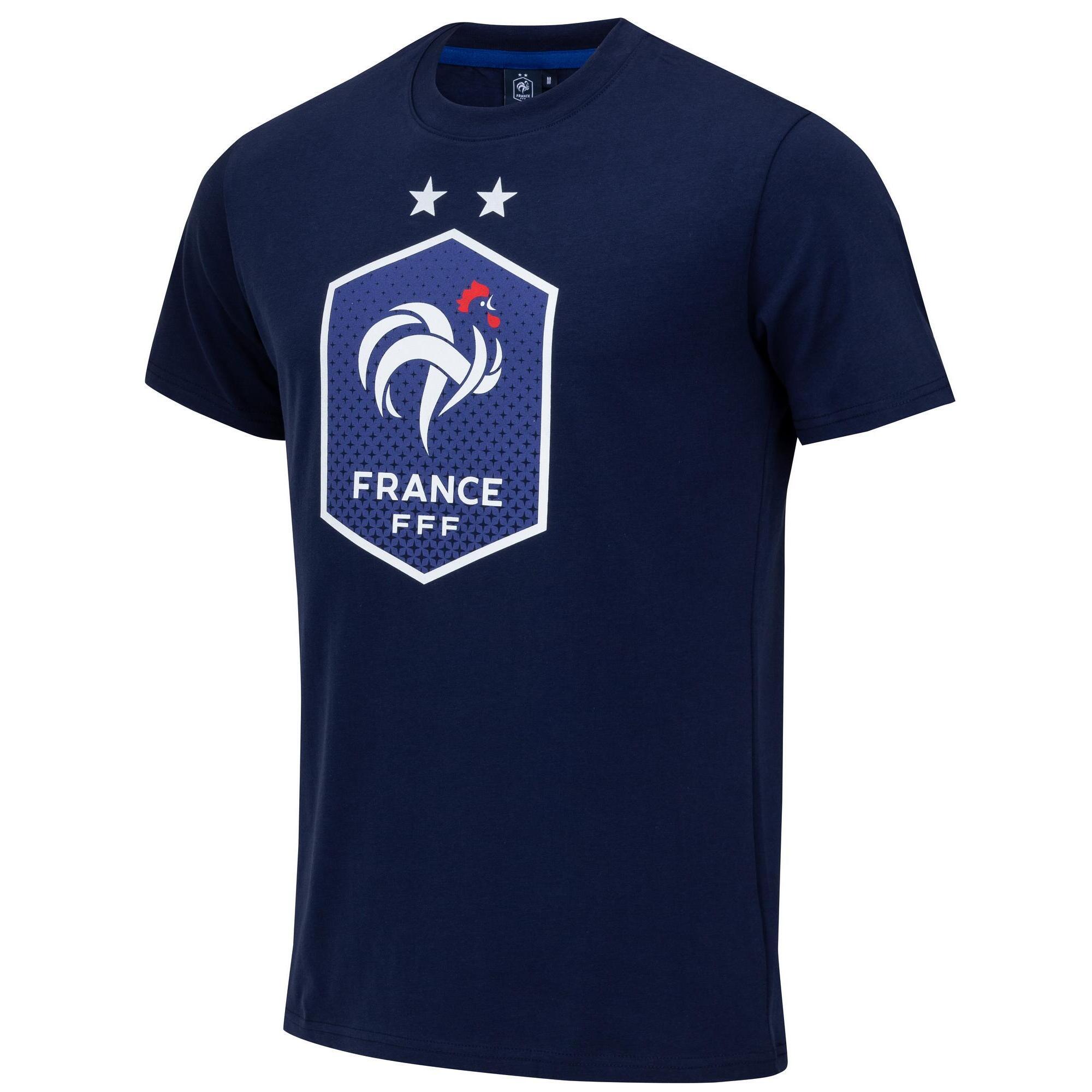 Fff - T-shirt Fff - Collection Officielle Equipe De France De Football - T-shirt Manches Courtes - Bleu - 38 S - Decathlon