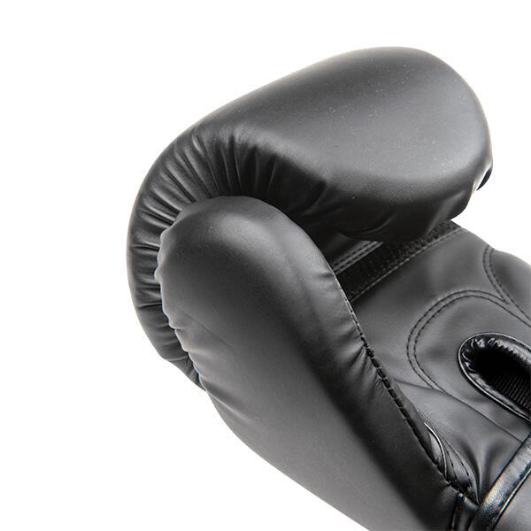 Gants de boxe - Cuir synthétique PU - Noir - 12/14/16 OZ