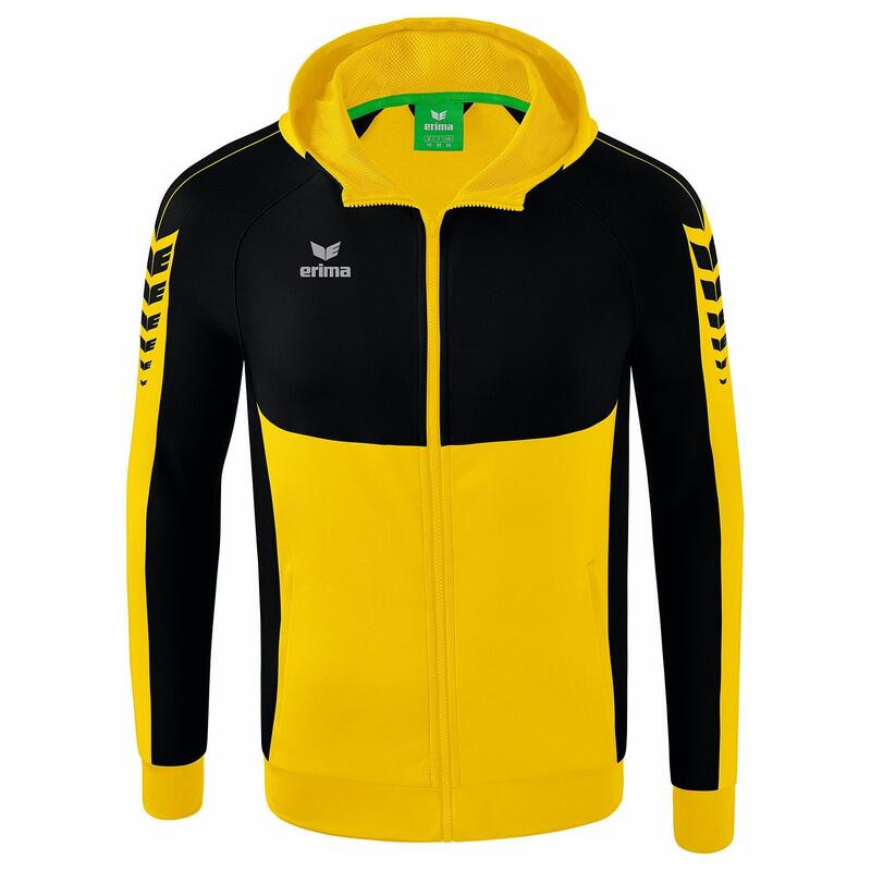 Jachetă antrenament Erima Six Wings cu glugă junior, multicolor