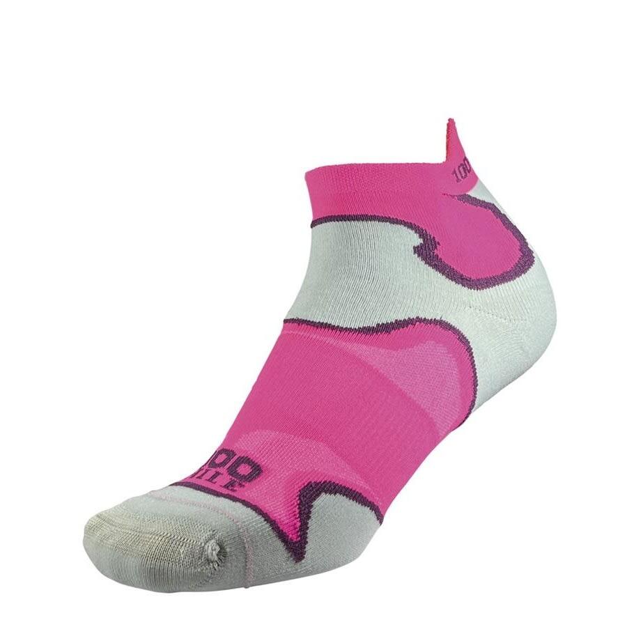 1000 MILE Womens/Ladies Fusion Ankle Socks (Pink/Purple)