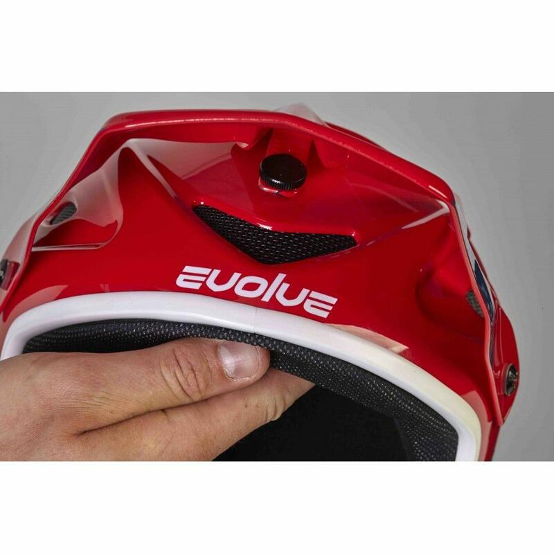 Casque Evolve Storm Gloss Rouge