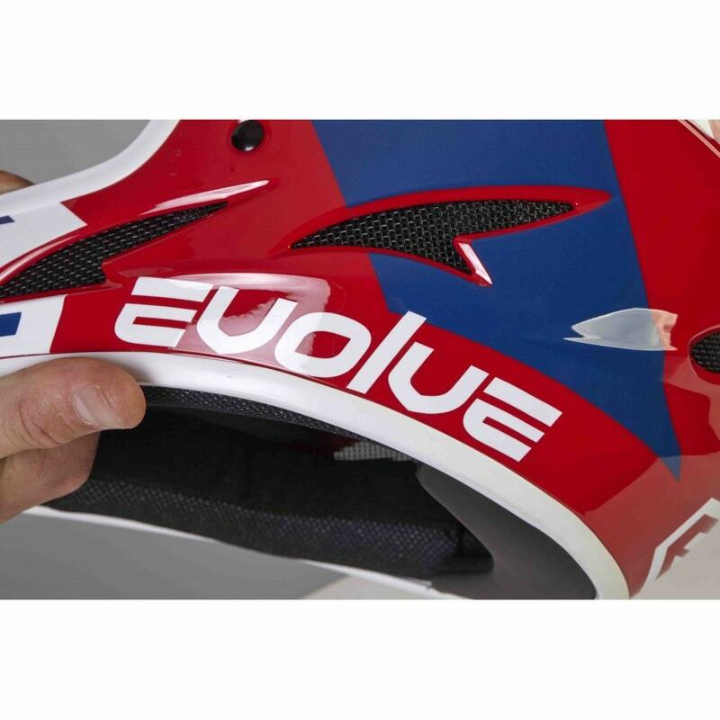 Kinder Fahrradhelm - Evolve Storm Gloss Rouge, rot