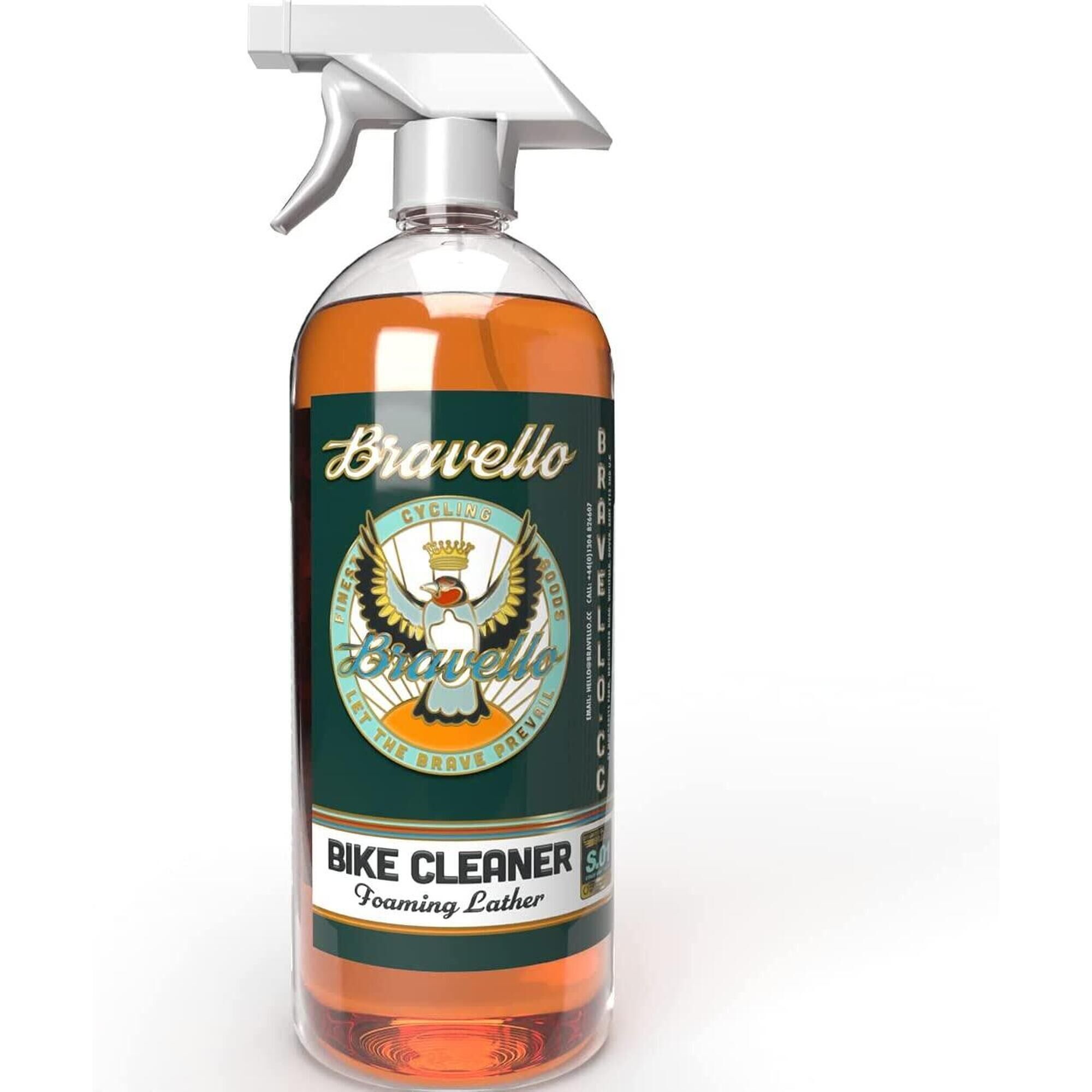 BRAVELLO Bravello Bike Cleaner Foaming Cleaning Spray, Powerful Cleaner & Degreaser (1L)