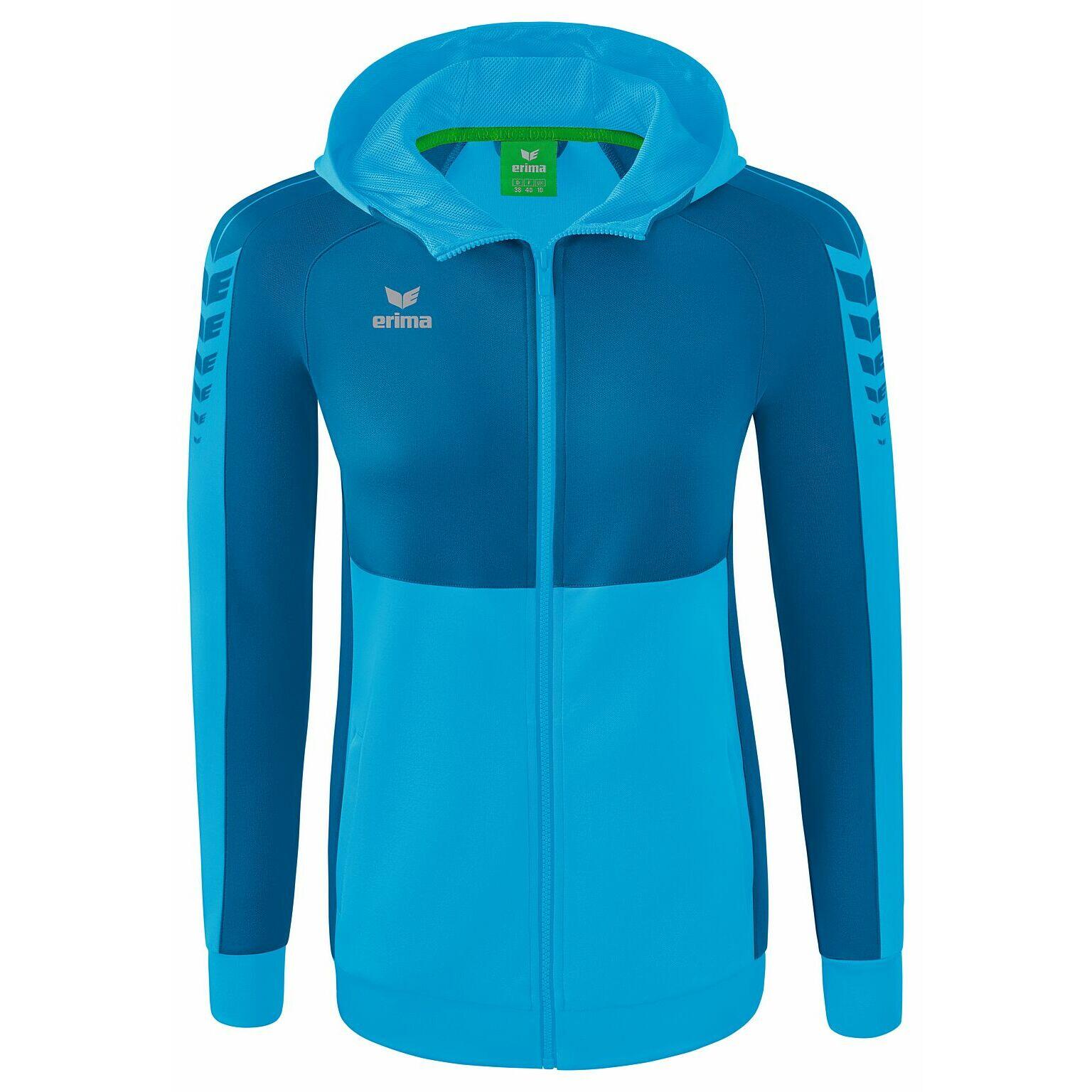 Felpa da allenamento da donna con cappuccio Erima Six Wings 7/7