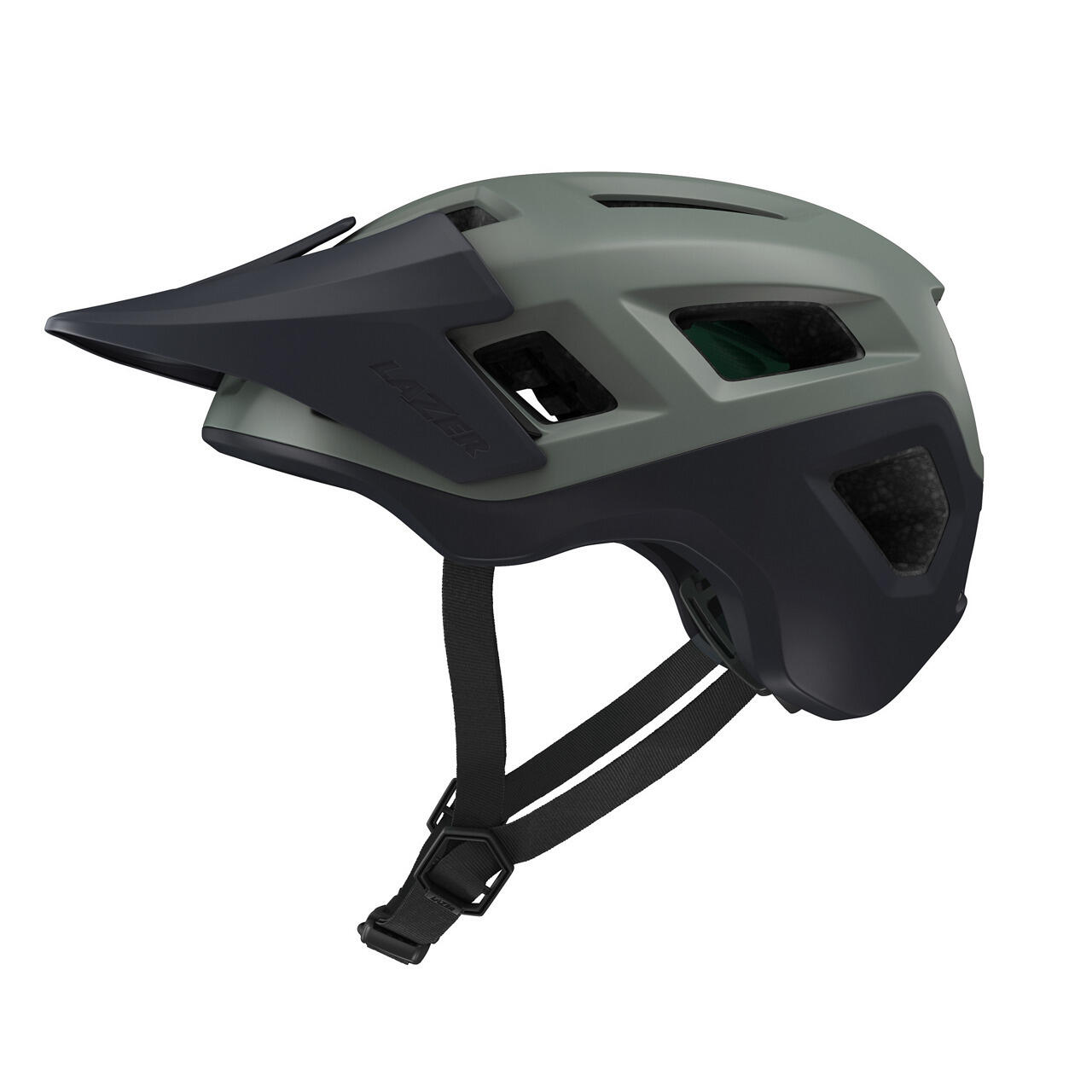 Lazer Coyote KinetiCore Cycle Helmet Matt Dark Green 6/6