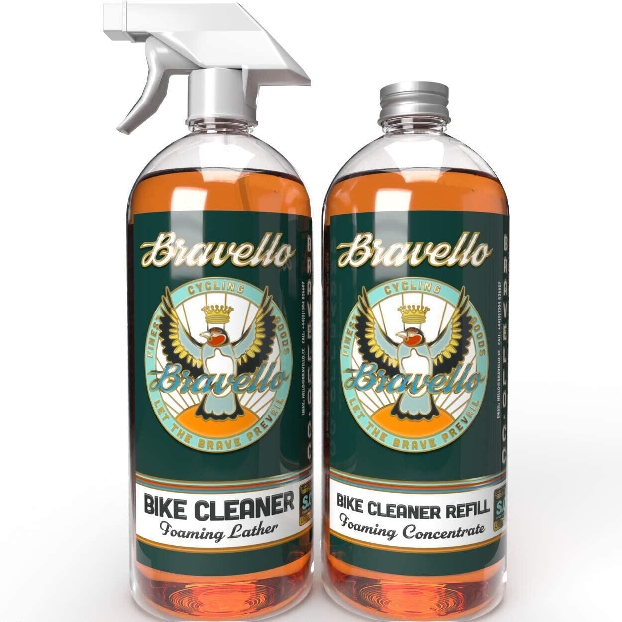 BRAVELLO Bravello Bike Cleaner Foaming Cleaning Spray & Concentrate Refill Degreaser (2L)