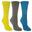 Calcetines Deportivos Essentials para Adultos Unisex Pack de 3 Azul Fiordo