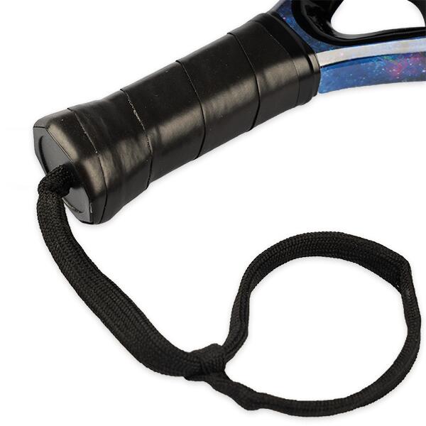 Kids padel racket lion - carbon frame en fiberglass - blauw 6/6