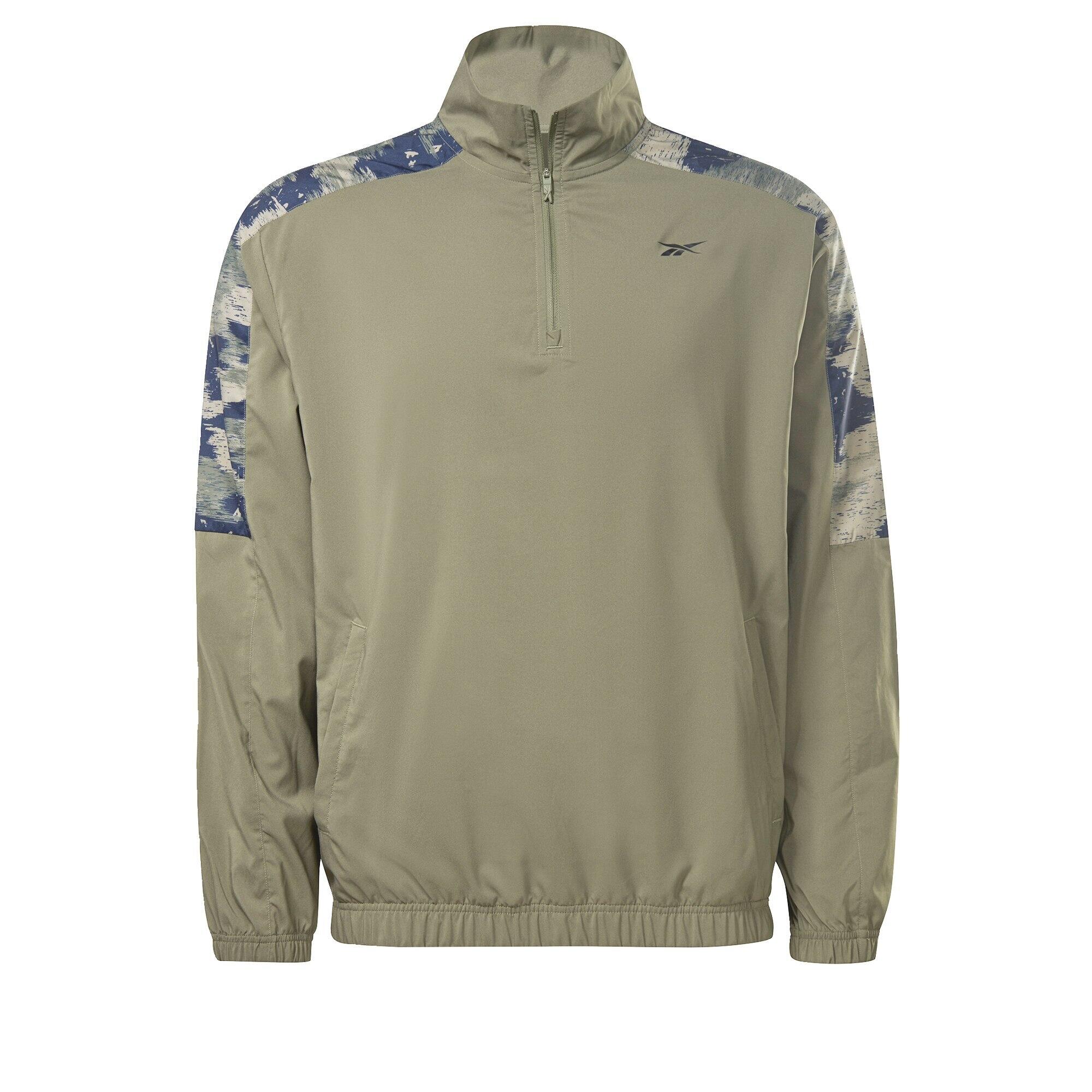 Reebok - Haut À Zip 1/4 Training Camo - Veste - Vert - S - Decathlon