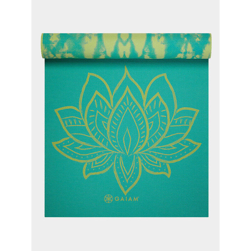 Mata do Jogi Gaiam dwustronna Turquoise Lotus 6 mm