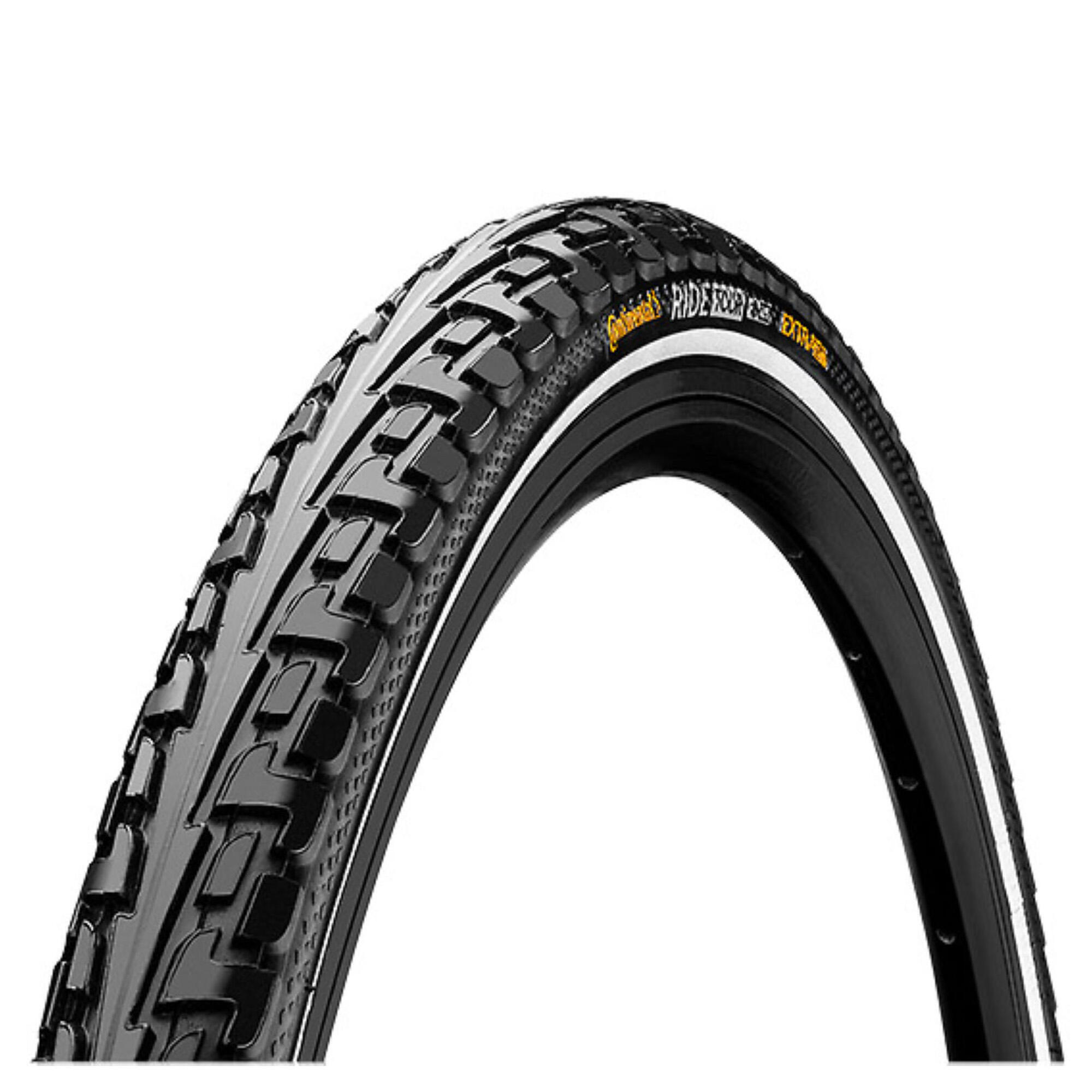CONTINENTAL RIDE Tour Reflex Tyre-Wire Bead Urban Black/Black Reflex 27 X 1-1/4