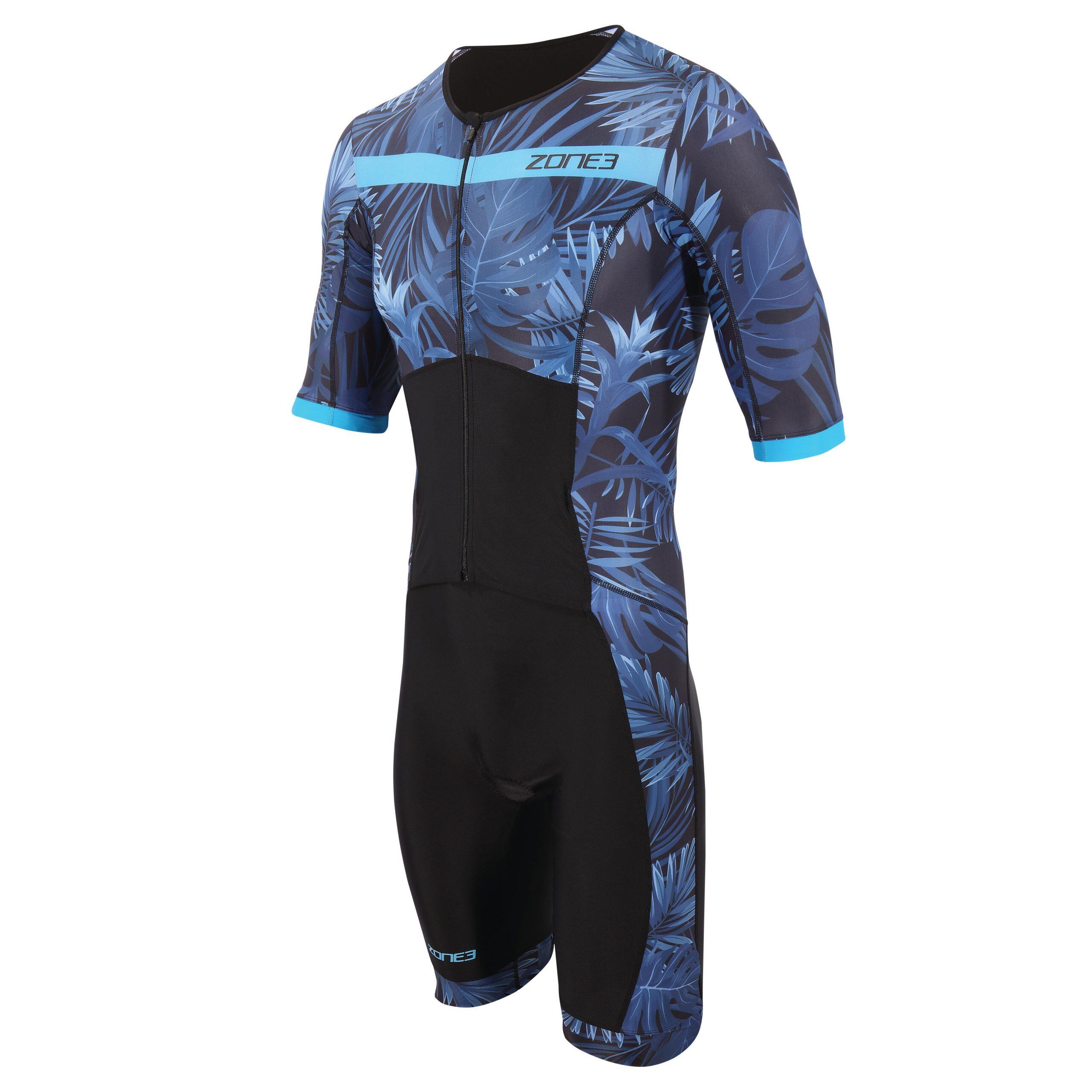 Activate+ Full Zip Short Sleeve Trisuit Men's  Navy/Blue 3/4