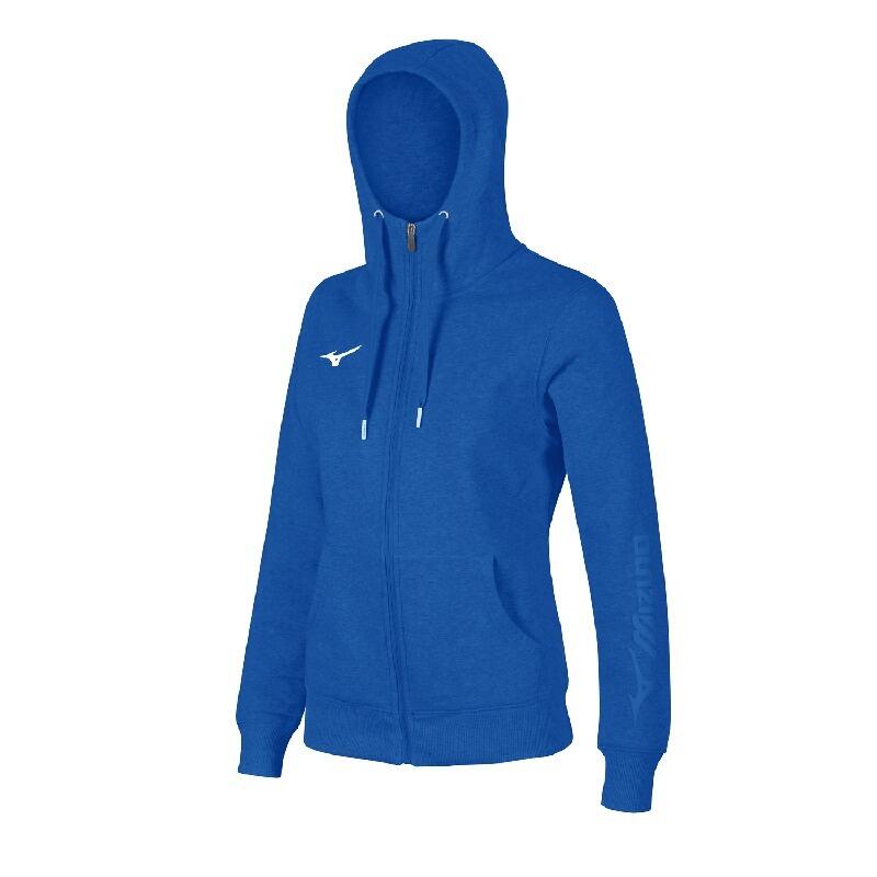 Mizuno - Sweatshirt À Capuche Femme Mizuno Fz - Sweat-shirt - Bleu - 36 Xs - Decathlon