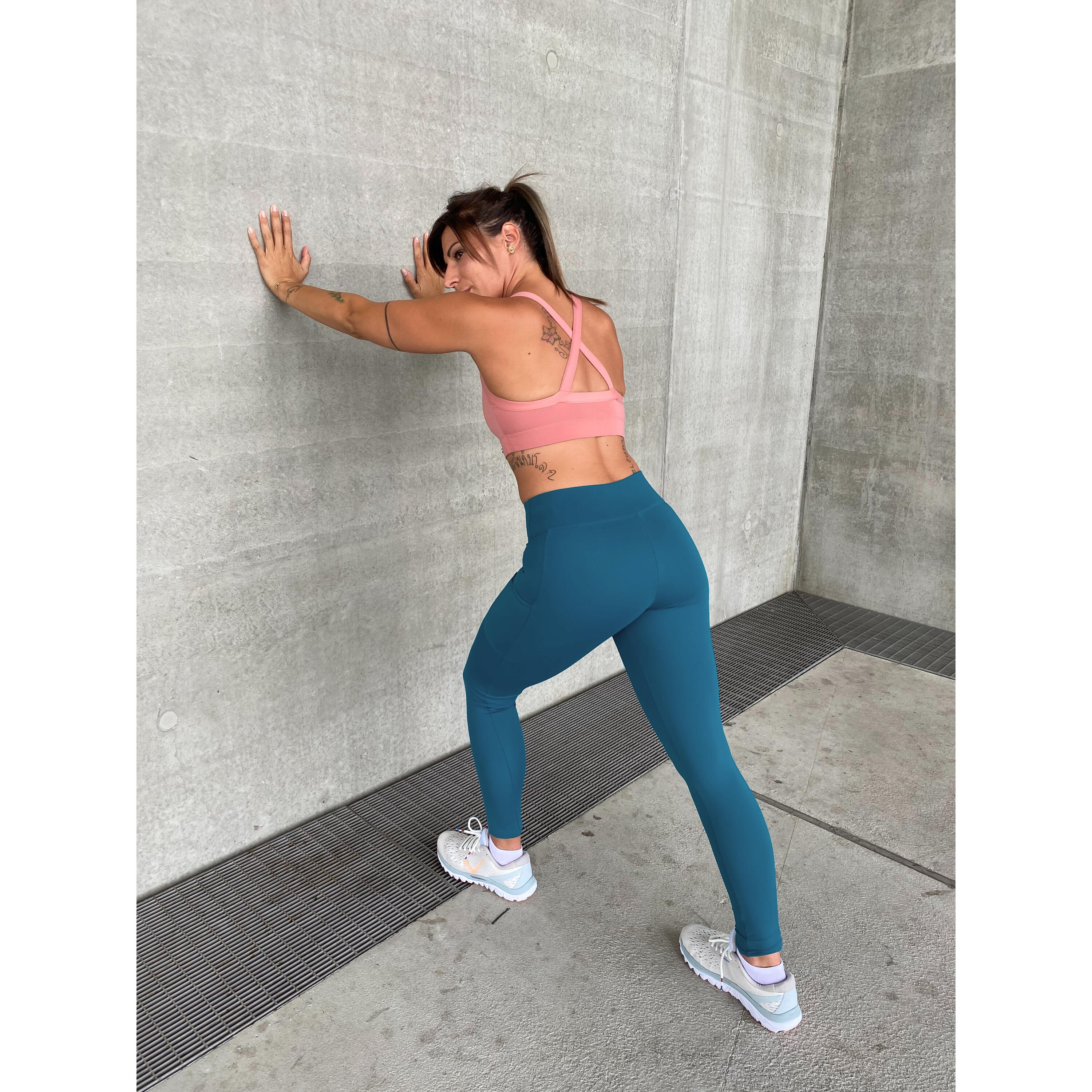 Leggings da donna Les Poulettes Fitness vert canard 5/5