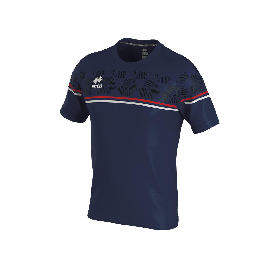 Errea - Maillot Enfant Errea Diamantis Maglia - T-shirt Manches Courtes - Bleu|rouge - 10 À 12 Ans - Decathlon