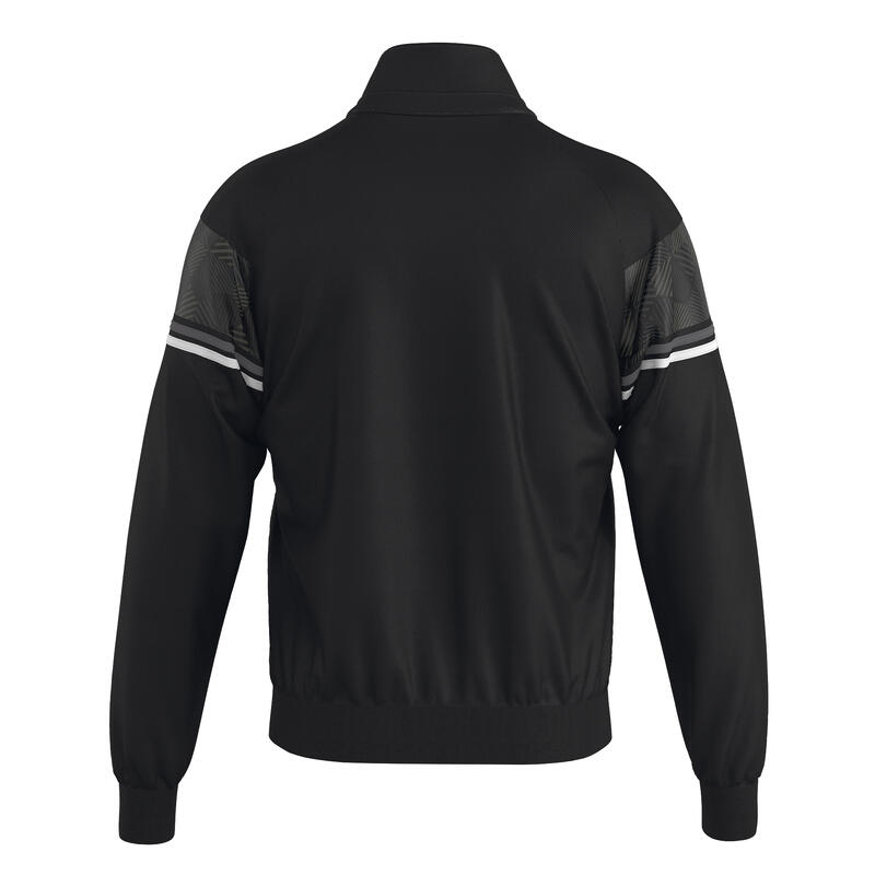 Sweatshirt Errea Donovan Jr Trainingsjack 07780 Zwart Mieren Wit Volwassenen