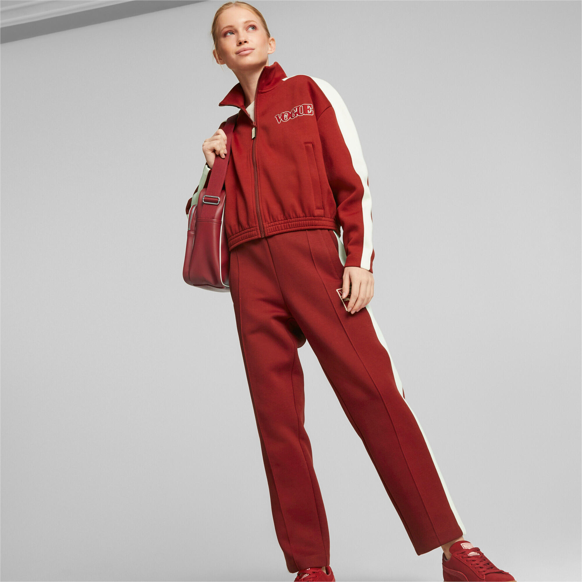 Pantalones Mujer Puma Pantalones Puma X Vogue T7 Pants Dk Rojo 2/7