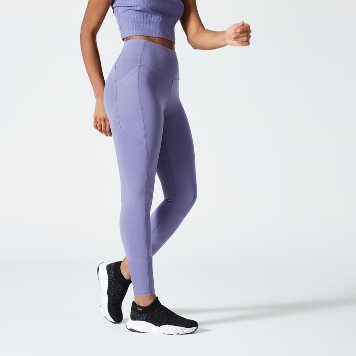 Refurbished  Womens Shaping Fitness Leggings - Neon Purple- A Grade 4/7