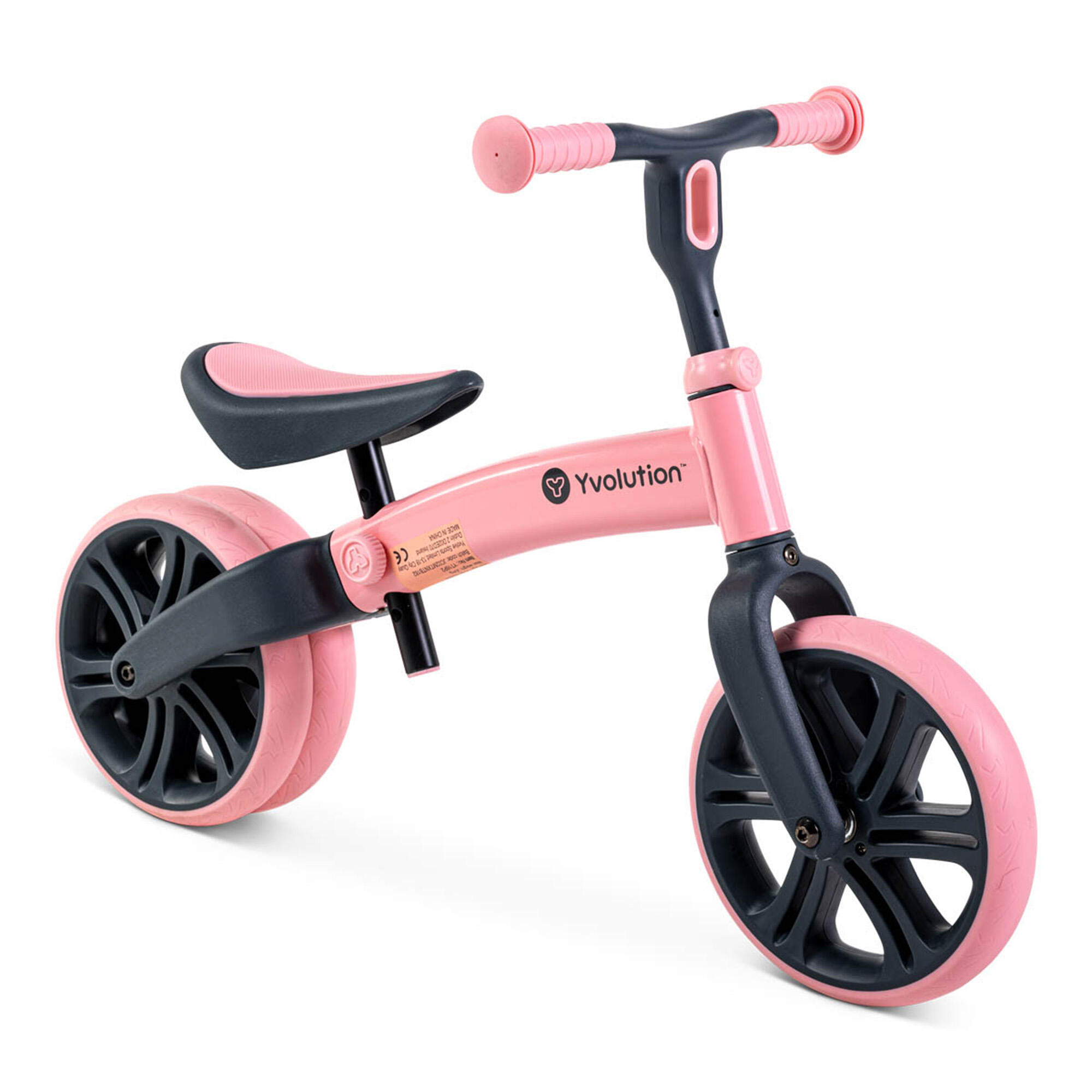 YVOLUTION BICICLETA EQUILIBRIO SIN PEDALES PARA NIÑOS YVOLUTION YVELO JUNIOR ROSA