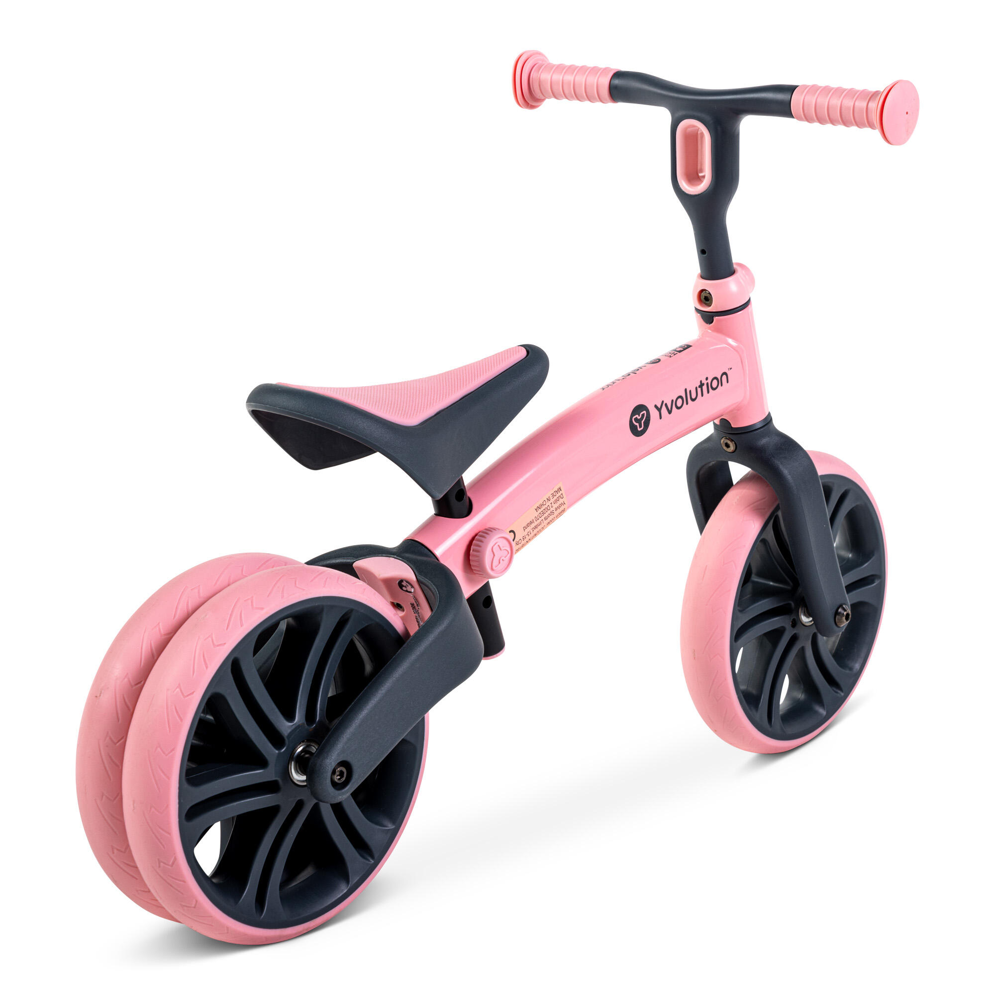 BICICLETA DE BALANCE PARA CRIANÇAS YVOLUTION YVELO JUNIOR ROSA 2/4