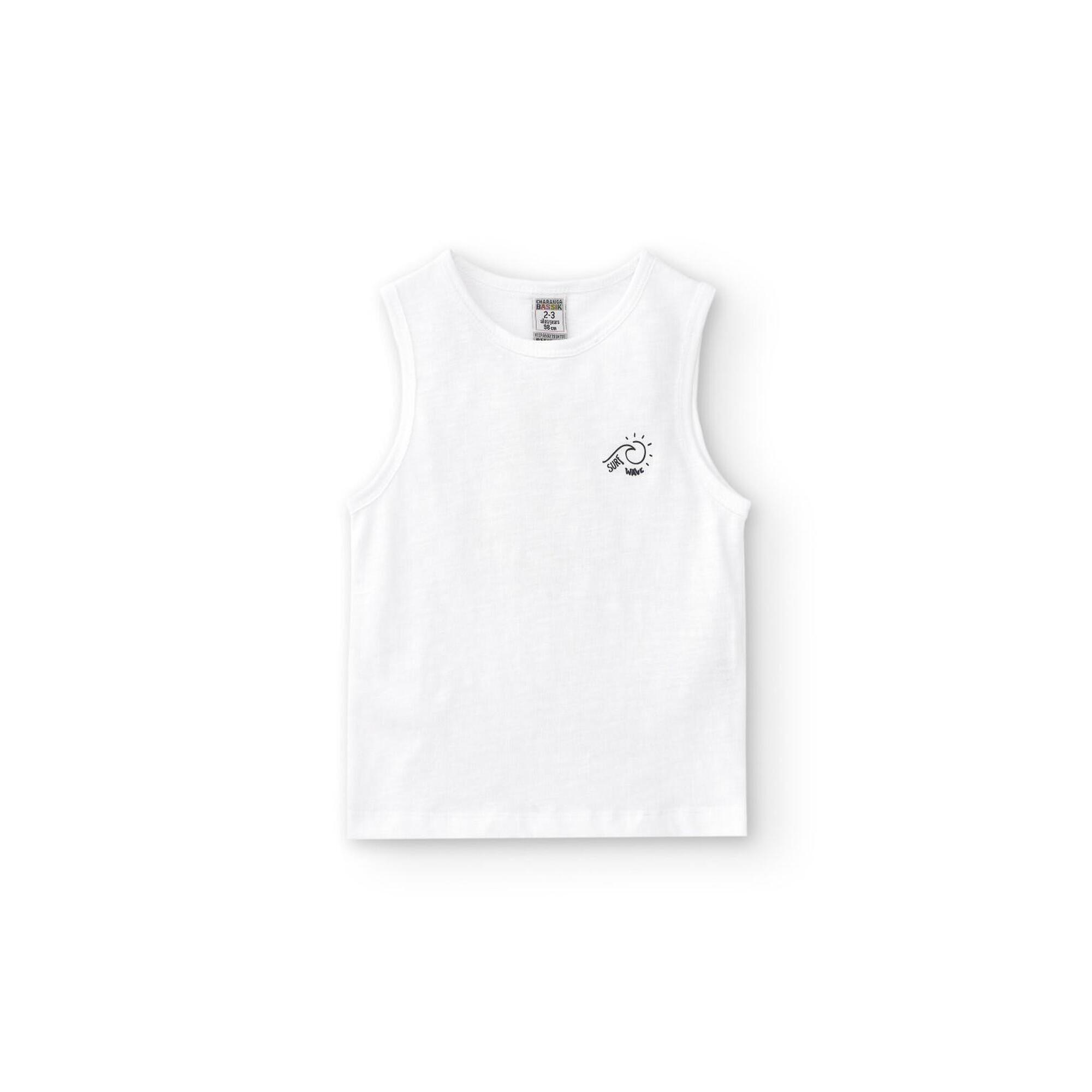 CHARANGA Camiseta De Niño Blanco Charanga, Gráfica Tirantes talla 4-5