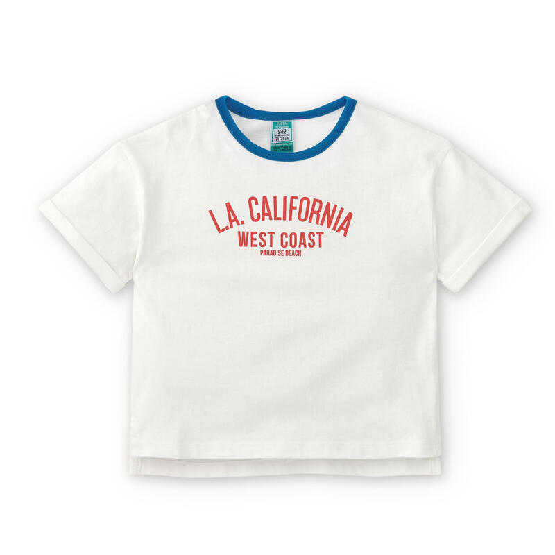Charanga Camiseta de bebé crudo california