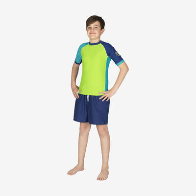 Camiseta manga corta Rashguard Shield Youth Magenta