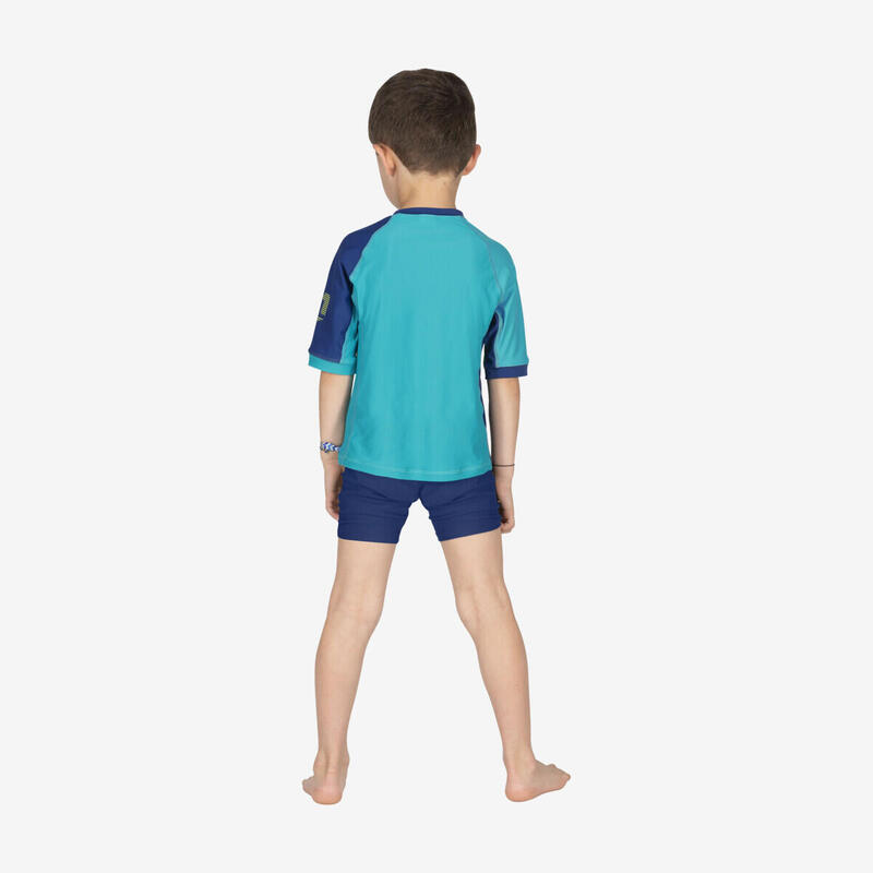 Water Tee Shirt Manches Courtes Rashguard Shield Kid Verde