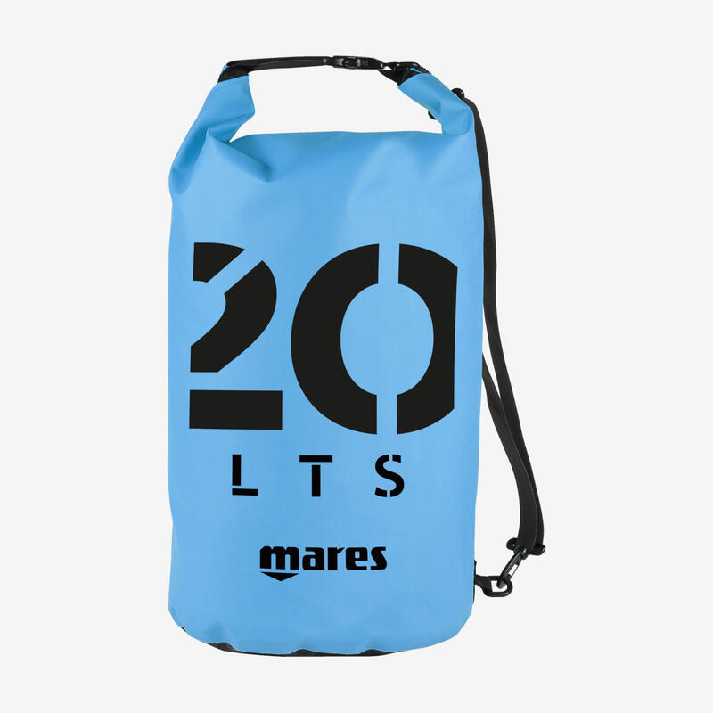 Sac Tube Étanche Multiusage Seaside Dry Bag 20Litres Bleu