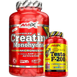 Pack REGALO Amix Creatina Monohidratada 220 Caps + Testo-f 30 Tabl