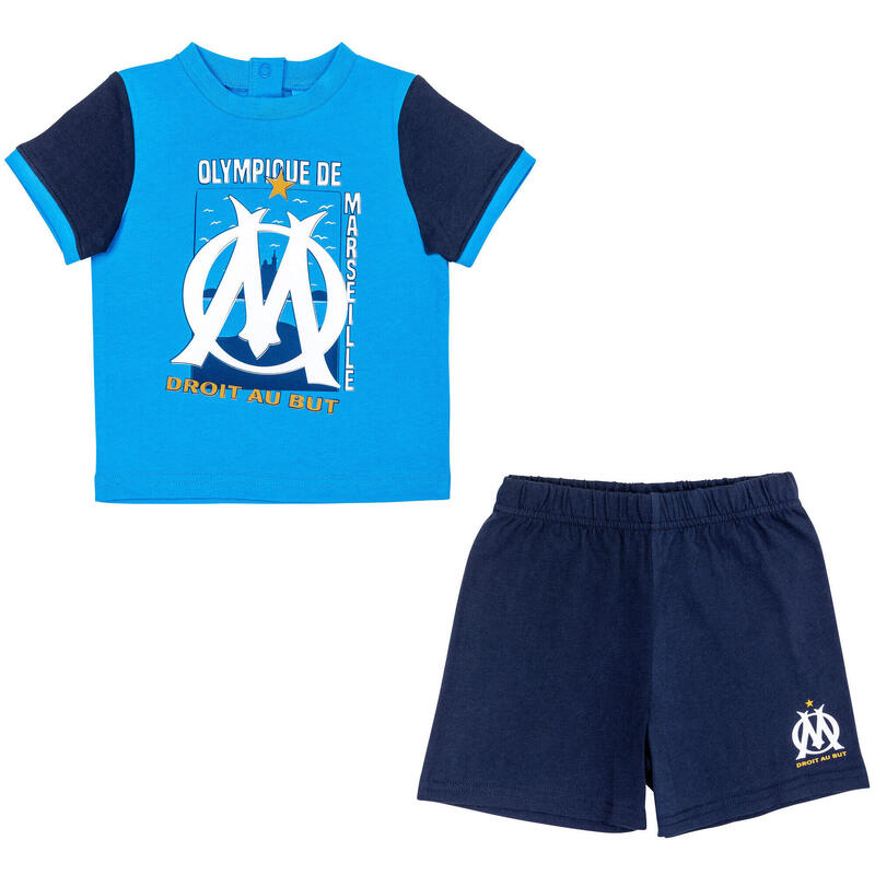 Ensemble t-shirt short bébé OM - Collection officielle OLYMPIQUE DE MARSEILLE