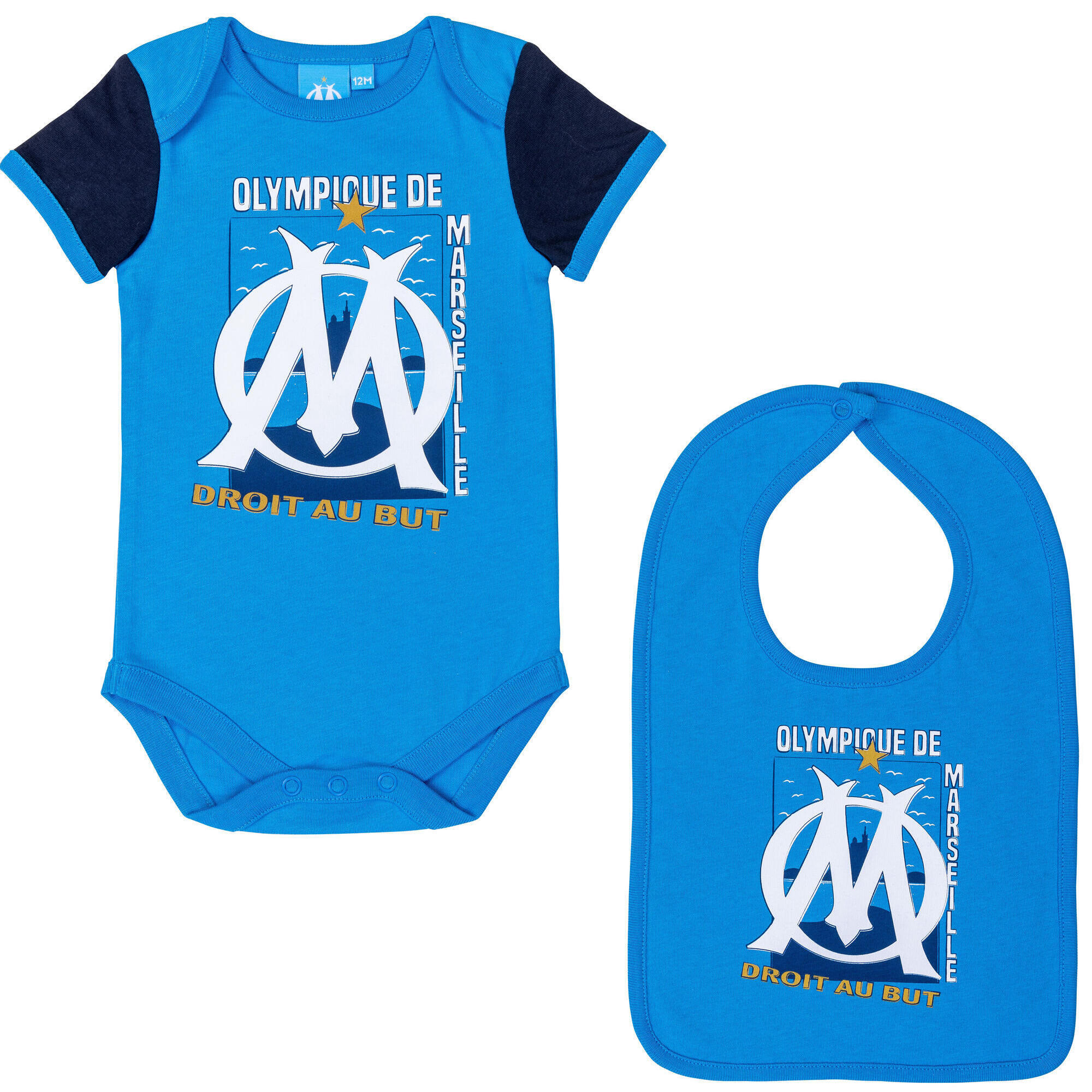 Body bavoir b b gar on OM Collection officielle OLYMPIQUE DE MARSEILLE