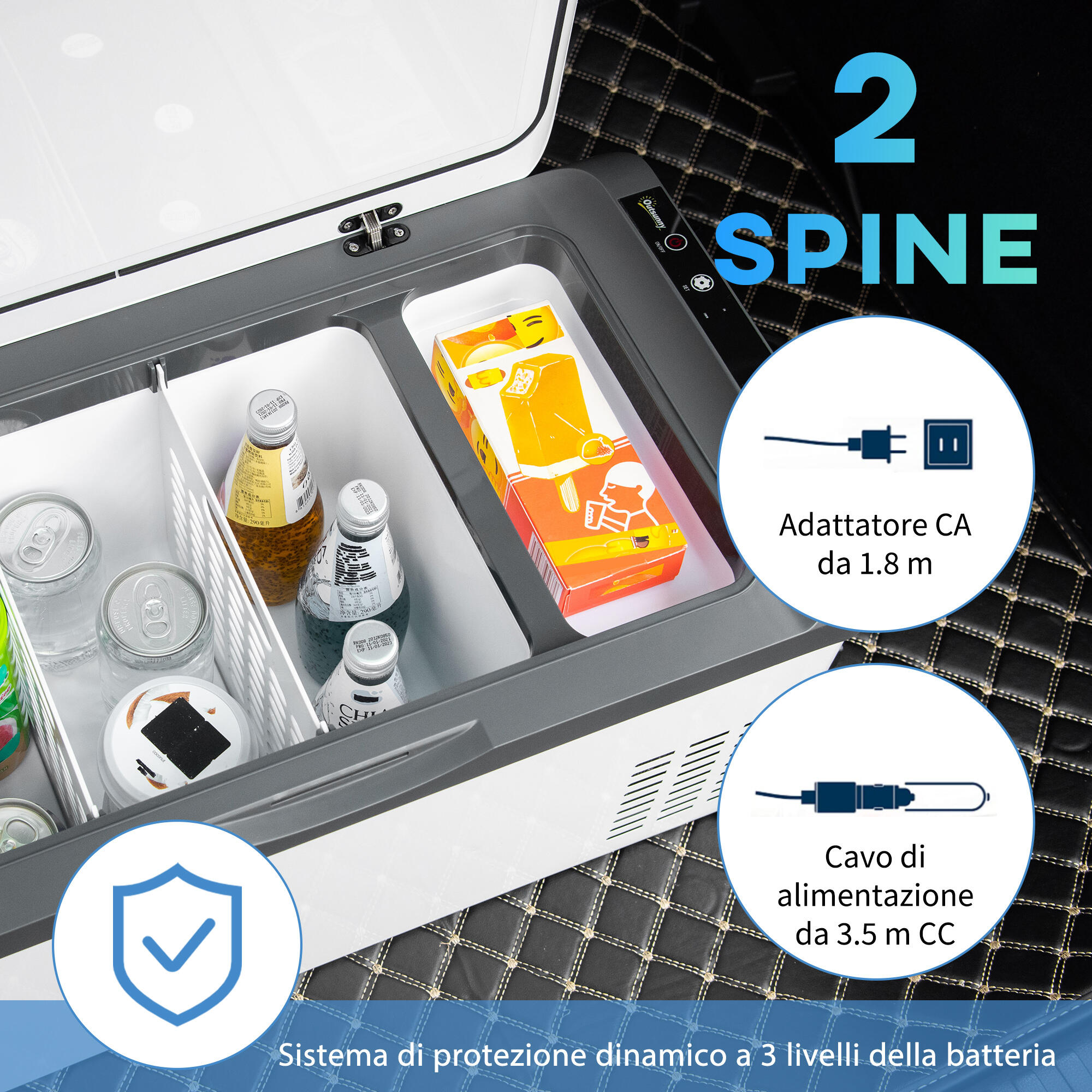 Frigorifero Camper Alpicool Frigo Compressore Outsunny Frigo