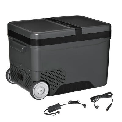 Outsunny Frigo Portatile Elettrico a Compressore da 35L con Maniglia Telescopica