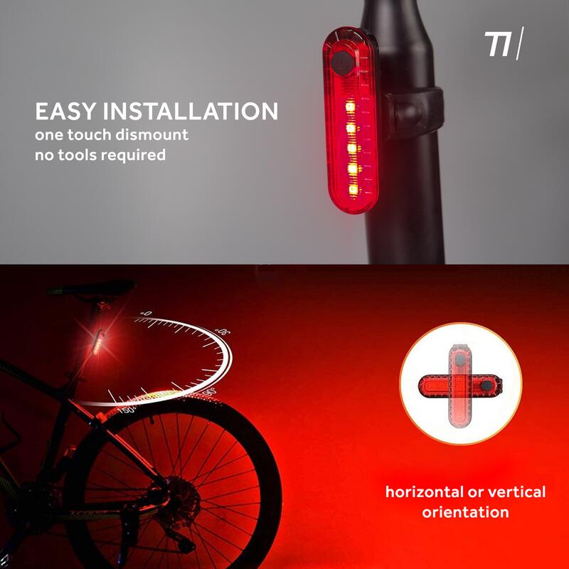 Éclairage vélo LED avant 3 modes - Éclairage - Foxbike