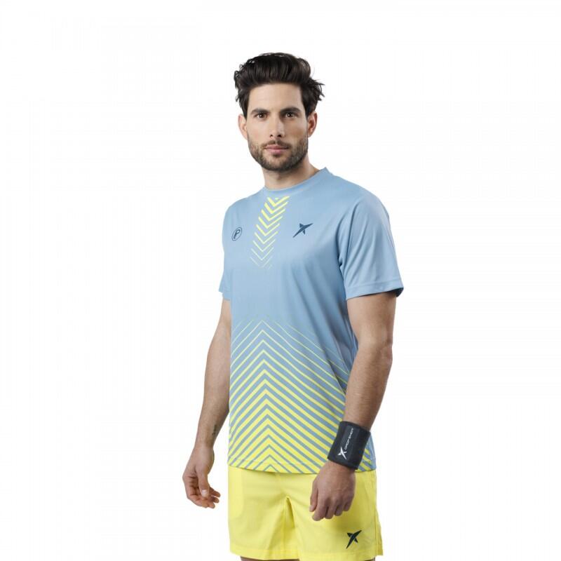 T-shirt manica corta Padel Drop Shot Bentor Lima Colore grigio