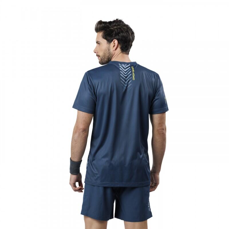 Padel Drop Shot Bentor Lima T-shirt de manga curta cor azul