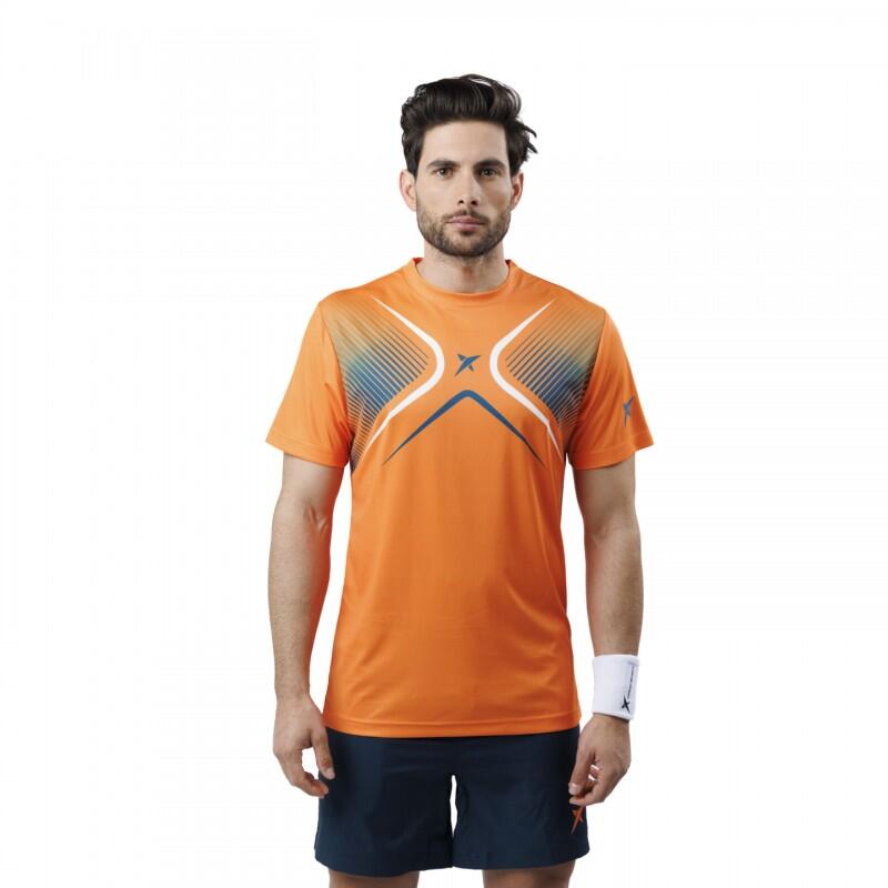 T-shirt à manches courtes Padel Drop Shot Dorama Couleur orange