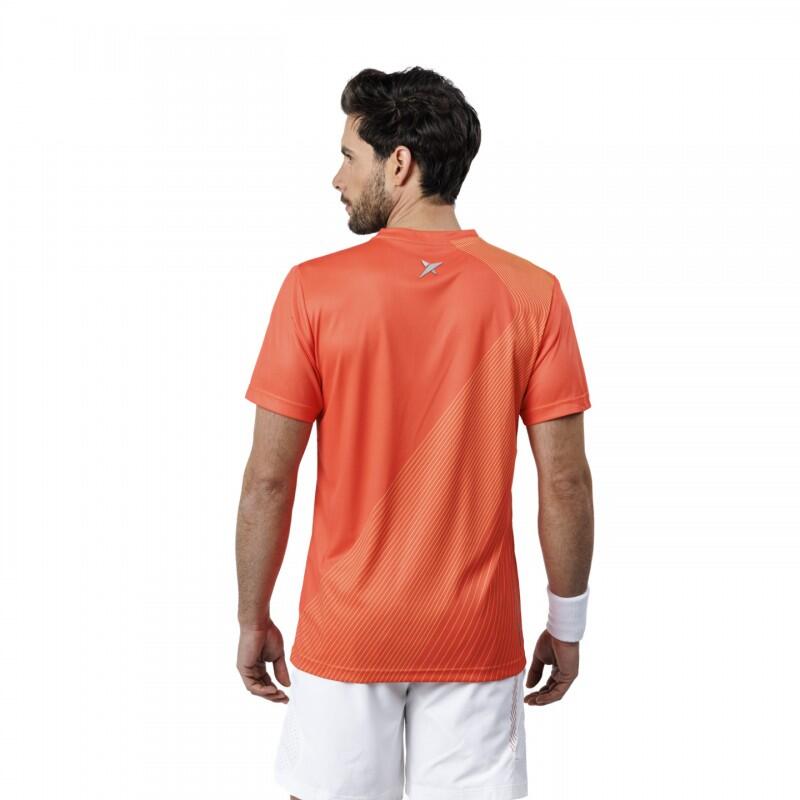 T-shirt Padel Manches Courtes Drop Shot Airam Juan Martin Diaz Rouge 4/4