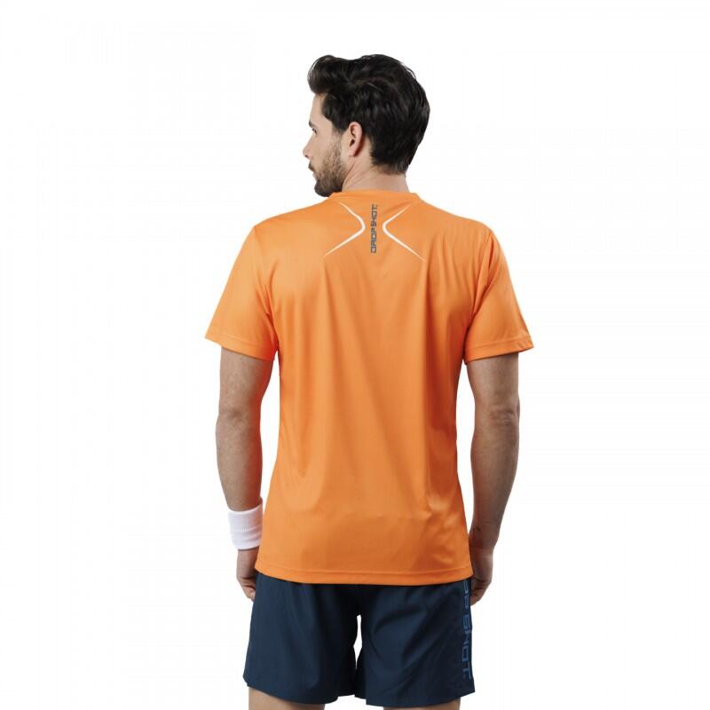 T-shirt manica corta Padel Drop Shot Dorama Colore arancione 3/4