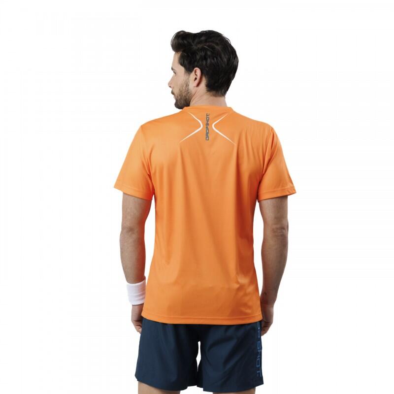 Camiseta Padel Drop Shot Dorama manga curta cor laranja