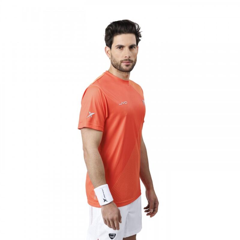 Padel T-shirt Korte Mouw Drop Shot Airam Juan Martin Diaz Rood