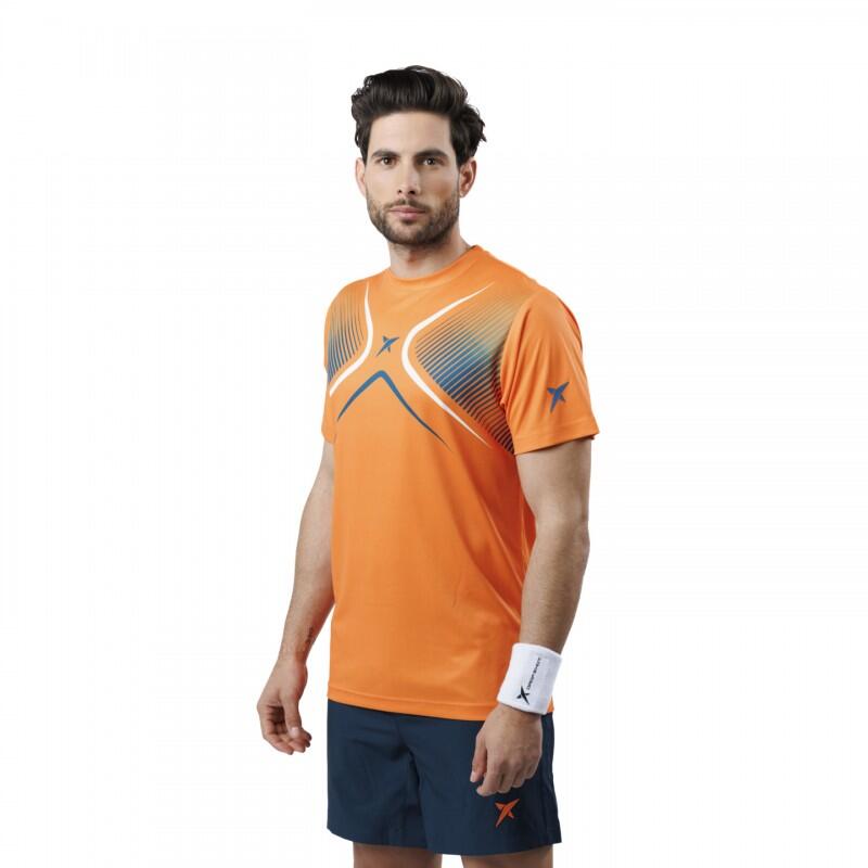 T-shirt manica corta Padel Drop Shot Dorama Colore arancione 2/4