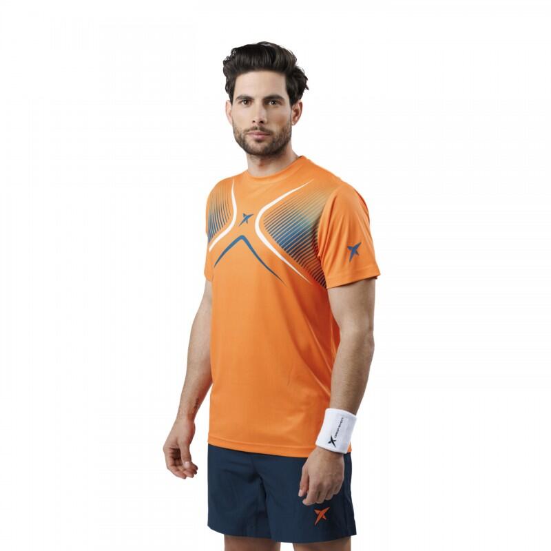 T-shirt manica corta Padel Drop Shot Dorama Colore arancione