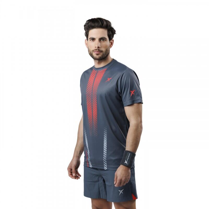Camiseta de manga curta Paddle Drop Shot Dailos Man cor cinza 4/4