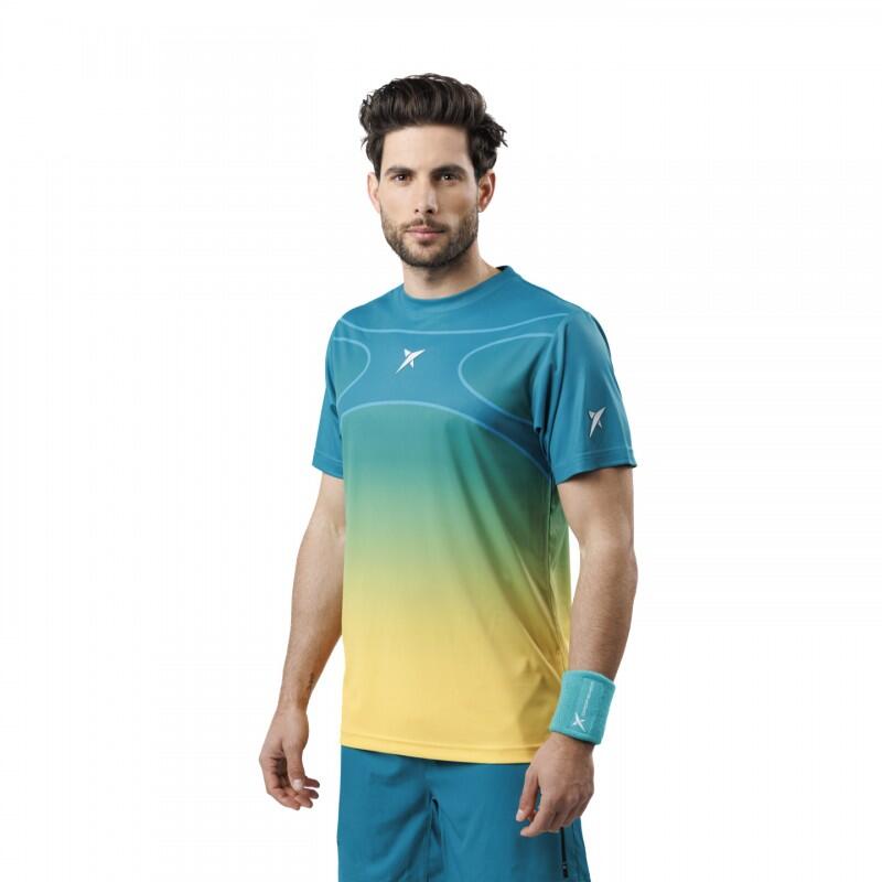 Camiseta de Manga Corta de Padel Drop Shot Alsai Campa Hombre color Verde 2/4