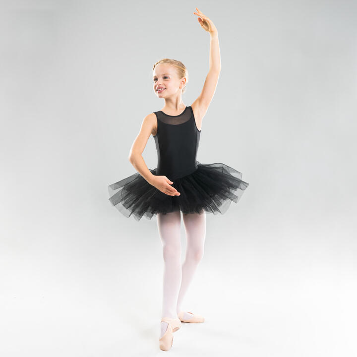 REFURBISHED GIRLS BALLET PANCAKE TUTU - BLACK- A GRADE 5/7