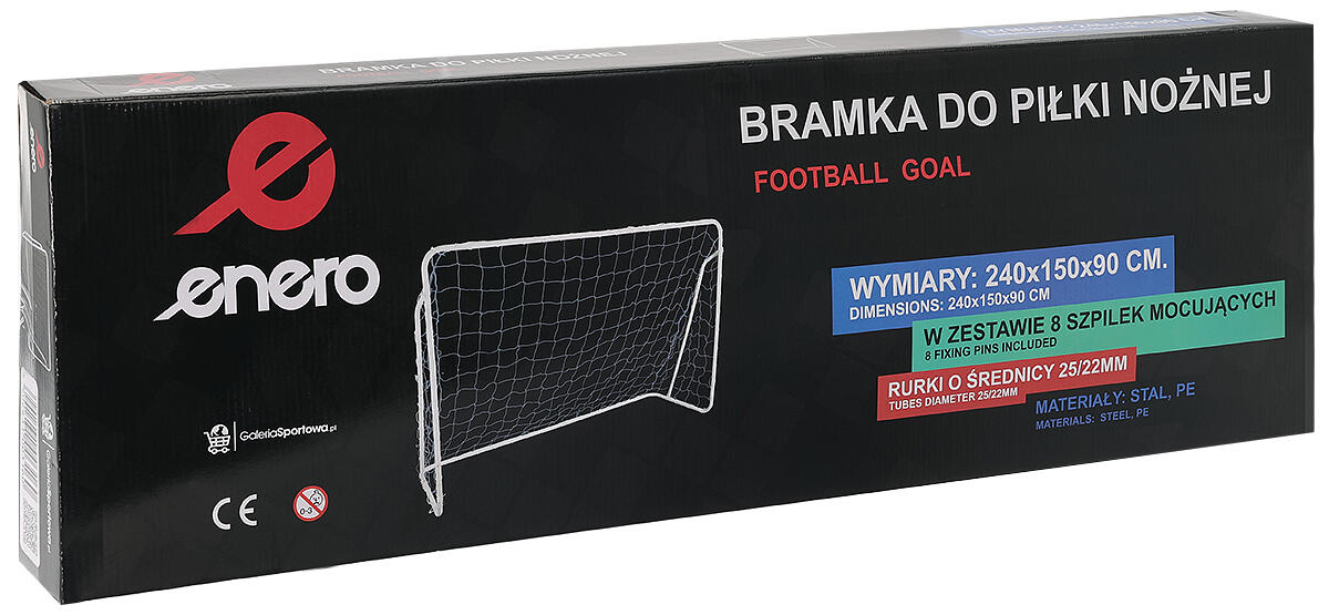Fußballtor mit Energy 240x150x90 cm 7/7