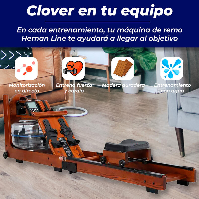 Máquina de Remo Plegable Hernan Line by Clover fitness.